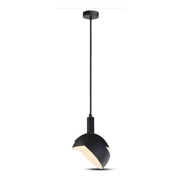 Hanglamp aan een touwtje 1xE14/60W/230V zwart