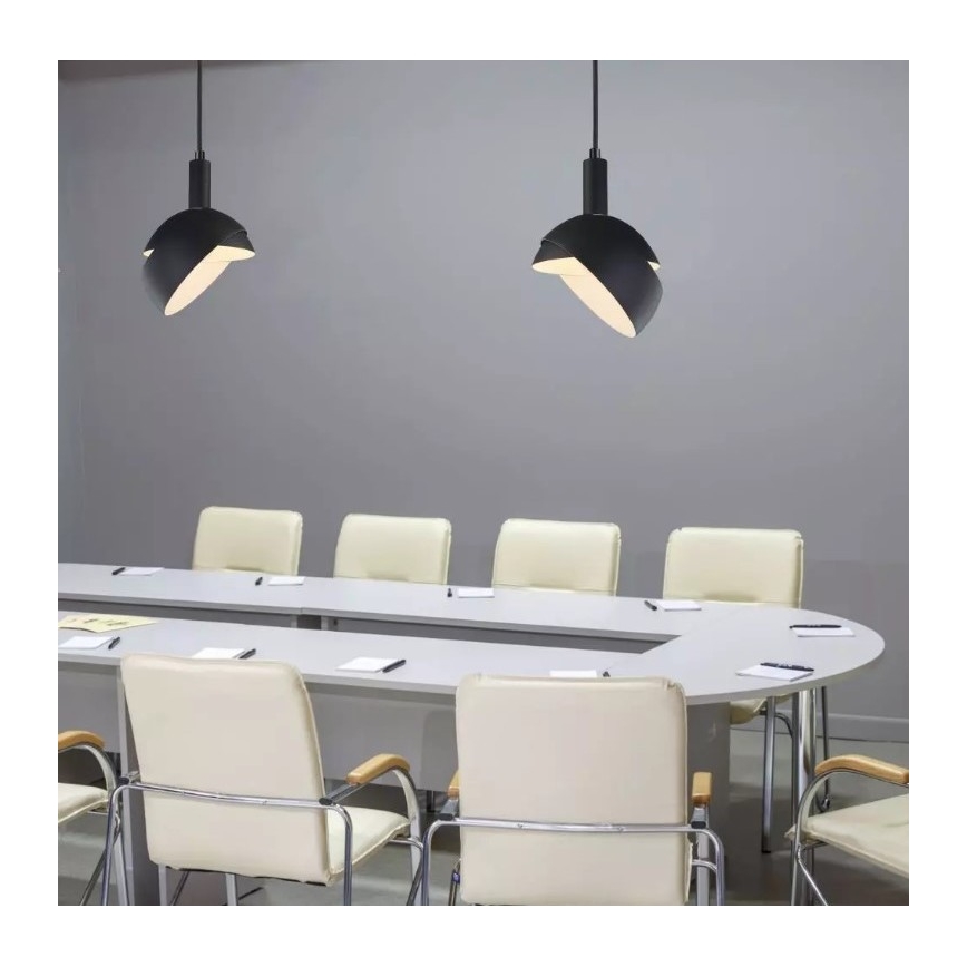 Hanglamp aan een touwtje 1xE14/60W/230V zwart