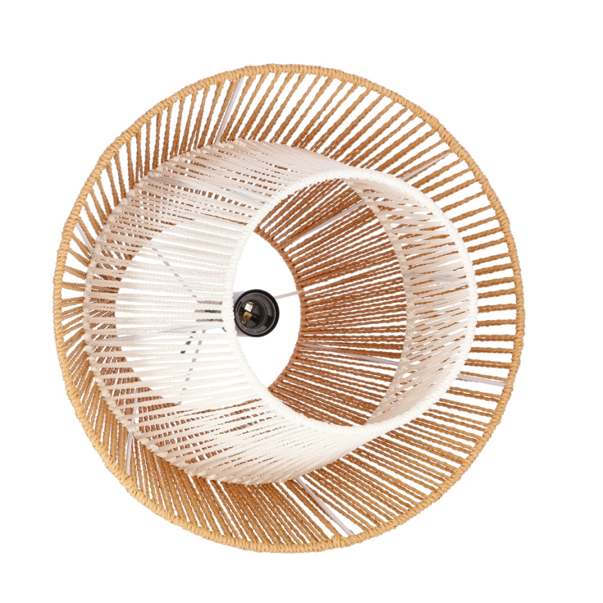 Hanglamp aan kabel AFRICA 1xE27/40W/230V Ø 40 cm bruin/crème