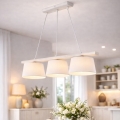 Hanglamp aan kabel AIDA 3xE27/60W/230V eik/wit