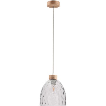Hanglamp aan kabel ALESSANDRO 1xE27/60W/230V eiken