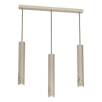 Hanglamp aan kabel ALTRO 3xGU10/8W/230V beige