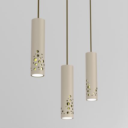 Hanglamp aan kabel ALTRO 3xGU10/8W/230V beige