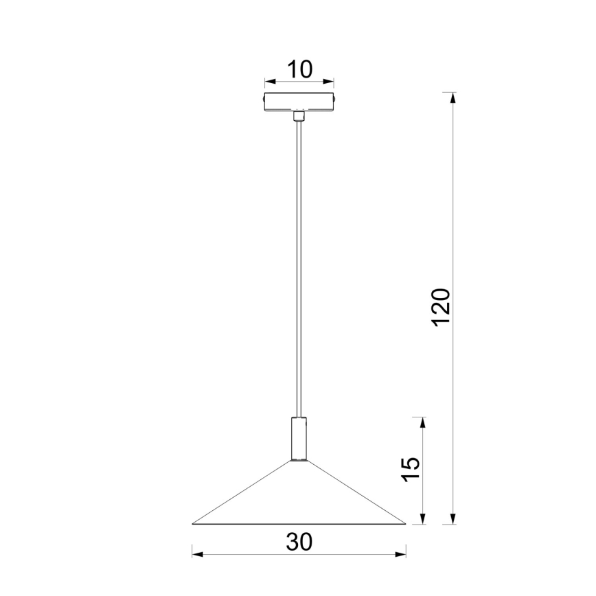 Hanglamp aan kabel ANEGA 1xGX53/15W/230V, Ø 30 cm, beige