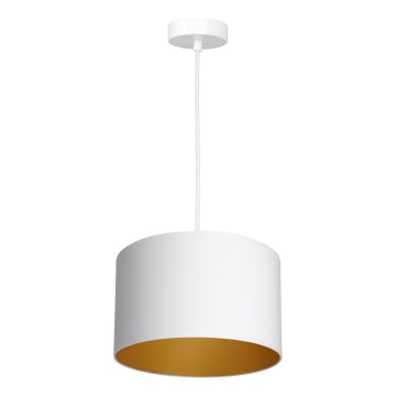 Hanglamp aan kabel ARDEN 1xE27/60W/230V Ø 25 cm wit/goud