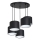 Hanglamp aan kabel ARDEN 5xE27/60W/230V zwart/wit