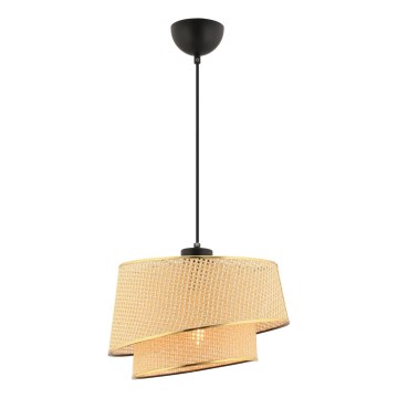 Hanglamp aan kabel BARETTE 1xE27/60W/230V bruin/goud