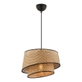 Hanglamp aan kabel BARETTE 1xE27/60W/230V bruin/zwart