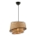 Hanglamp aan kabel BARETTE 1xE27/60W/230V bruin/zwart