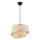 Hanglamp aan kabel BARETTE 1xE27/60W/230V crème/glanzend chroom