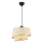 Hanglamp aan kabel BARETTE 1xE27/60W/230V crème/glanzend chroom