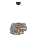Hanglamp aan kabel BARETTE 1xE27/60W/230V grijs/goud