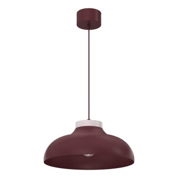 Hanglamp aan kabel BASCA 1xE27/15W/230V bordeaux/crème
