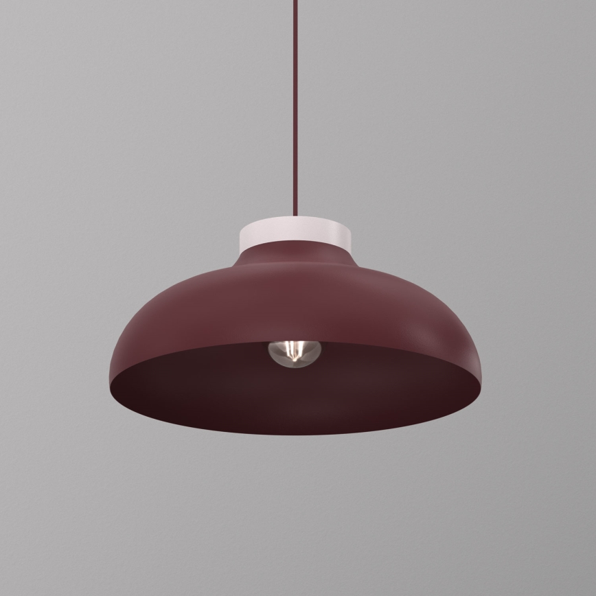 Hanglamp aan kabel BASCA 1xE27/15W/230V bordeaux/crème