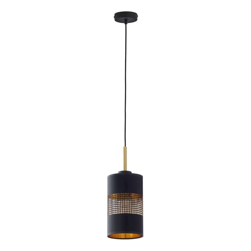 Hanglamp aan kabel BOGART 1xE27/15W/230V zwart/goud