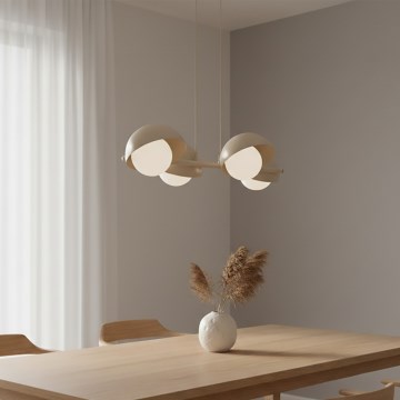 Hanglamp aan kabel BOOM 4xG9/8W/230V beige
