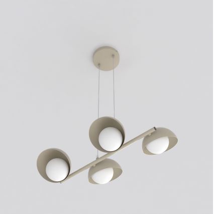 Hanglamp aan kabel BOOM 4xG9/8W/230V beige
