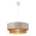 Hanglamp aan kabel BORHO 1xE27/60W/230V Ø 40 cm wit/jute