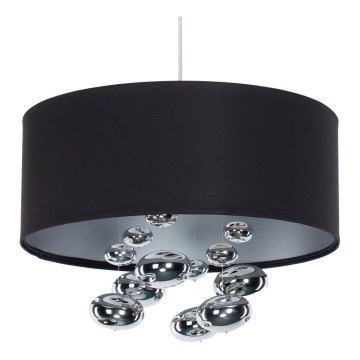 Hanglamp aan kabel BUBBLE 1xE27/60W/230V Ø 50 cm zwart