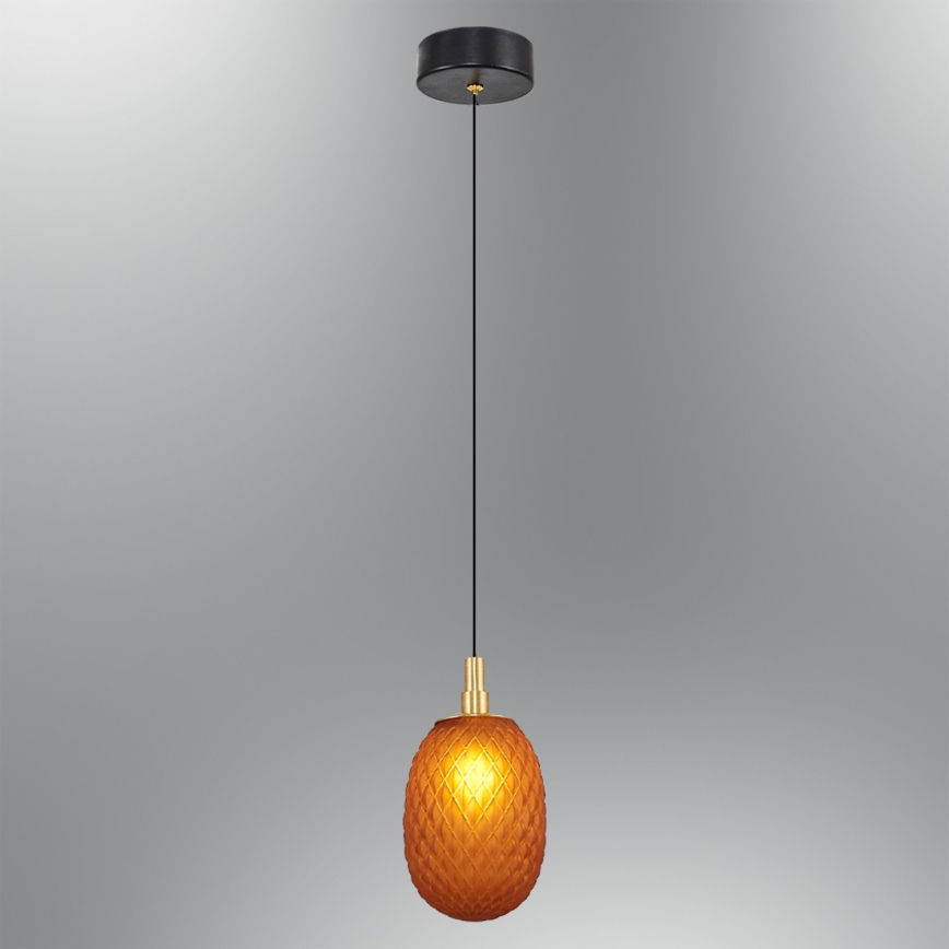 Hanglamp aan kabel CACTUS 1xG9/5W/230V koperkleurig