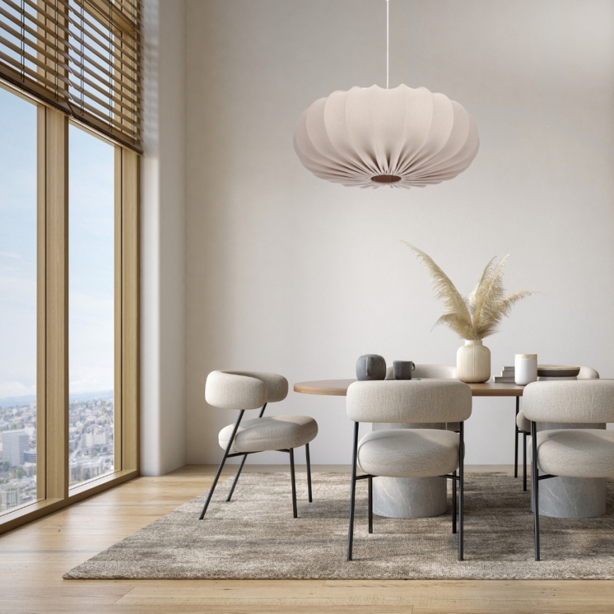 Hanglamp aan kabel CAFEE 1xE27/40W/230V Ø 66 cm beige