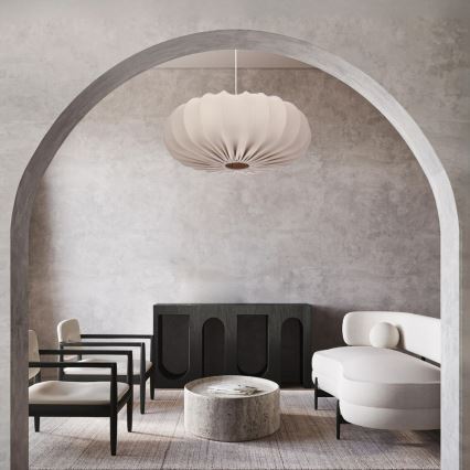 Hanglamp aan kabel CAFEE 1xE27/40W/230V Ø 66 cm beige