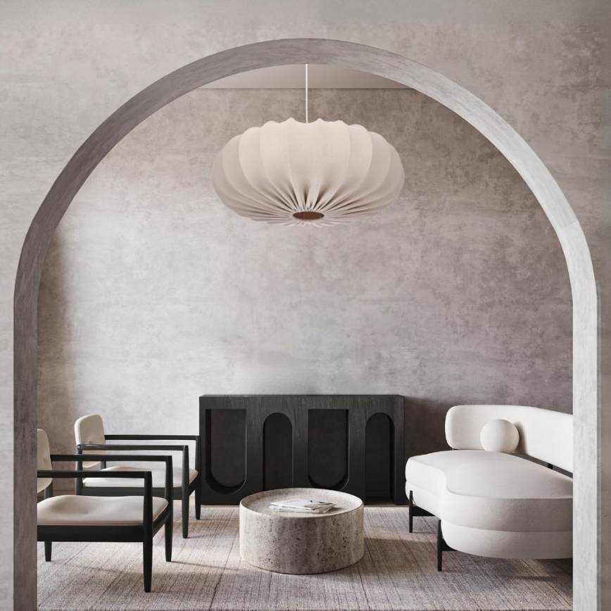 Hanglamp aan kabel CAFEE 1xE27/40W/230V Ø 66 cm beige