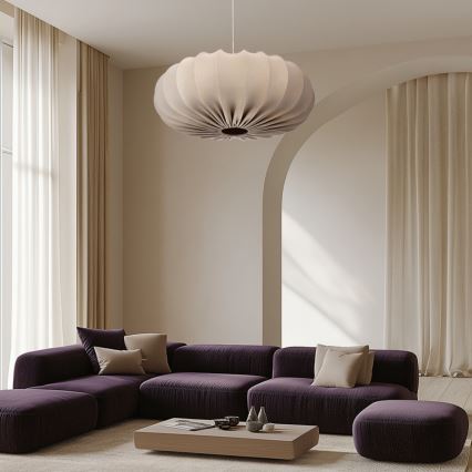 Hanglamp aan kabel CAFEE 1xE27/40W/230V Ø 66 cm beige