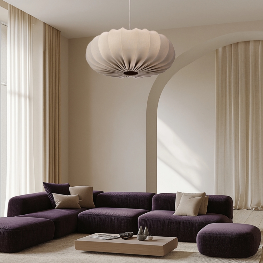 Hanglamp aan kabel CAFEE 1xE27/40W/230V Ø 66 cm beige