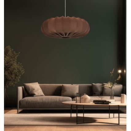 Hanglamp aan kabel CAFEE 1xE27/40W/230V, Ø 66 cm, bruin