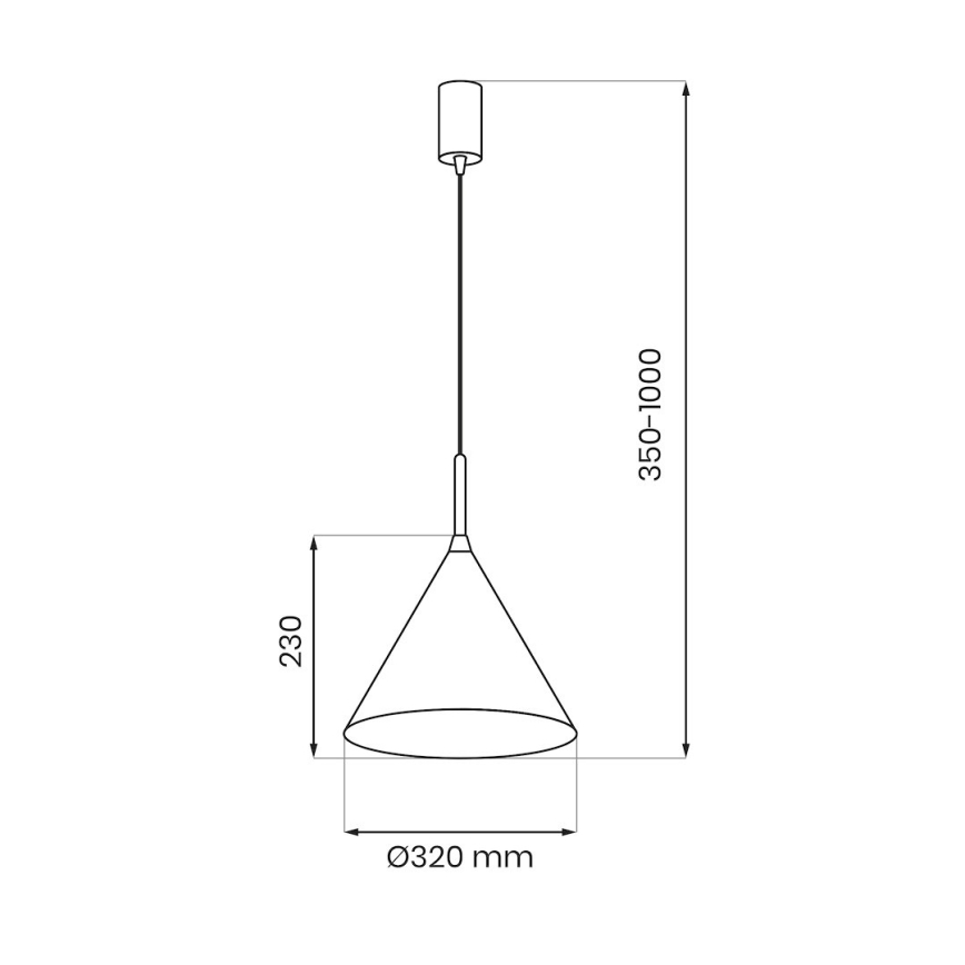 Hanglamp aan kabel CAPITAL 1xGX53/15W/230V Ø 32 cm beige