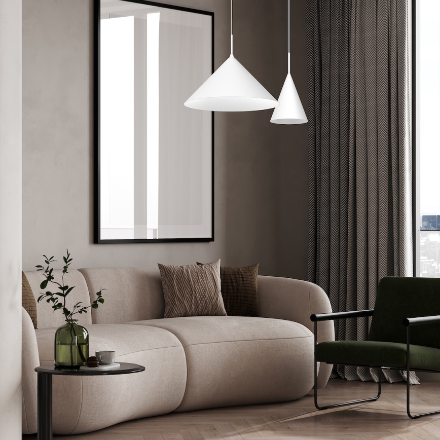 Hanglamp aan kabel CAPITAL 1xGX53/15W/230V Ø 46 cm wit