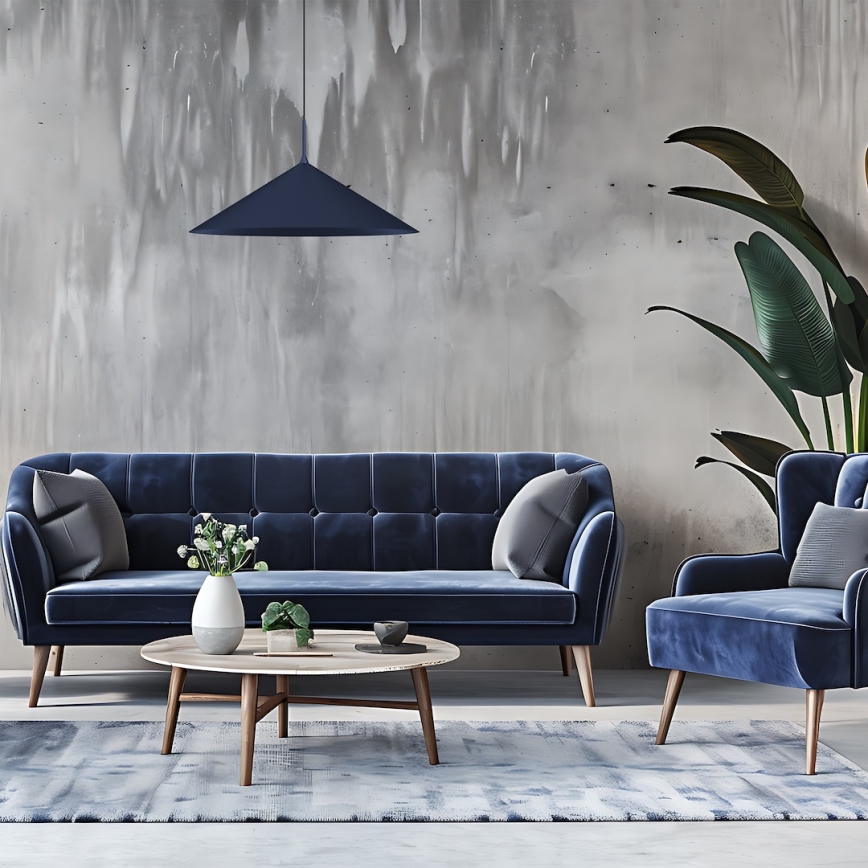 Hanglamp aan kabel CAPITAL 1xGX53/15W/230V Ø 60 cm blauw