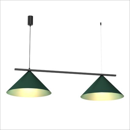 Hanglamp aan kabel CAPITAL 2xGX53/15W/230V groen