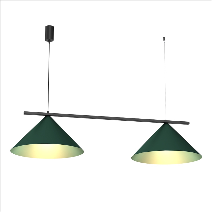 Hanglamp aan kabel CAPITAL 2xGX53/15W/230V groen