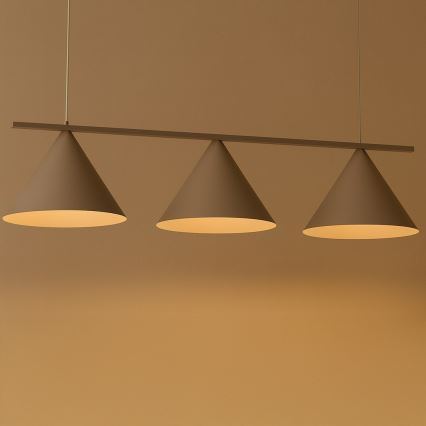 Hanglamp aan kabel CAPITAL 3xGX53/15W/230V beige