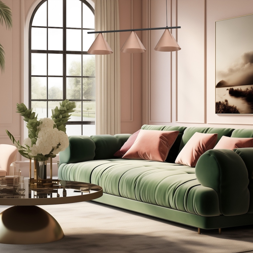 Hanglamp aan kabel CAPITAL 3xGX53/15W/230V roségoud