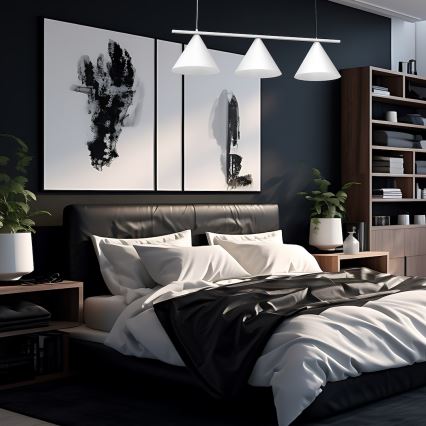 Hanglamp aan kabel CAPITAL 3xGX53/15W/230V wit