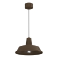 Hanglamp aan kabel CLASS 1xE27/15W/230V bruin