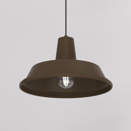 Hanglamp aan kabel CLASS 1xE27/15W/230V bruin