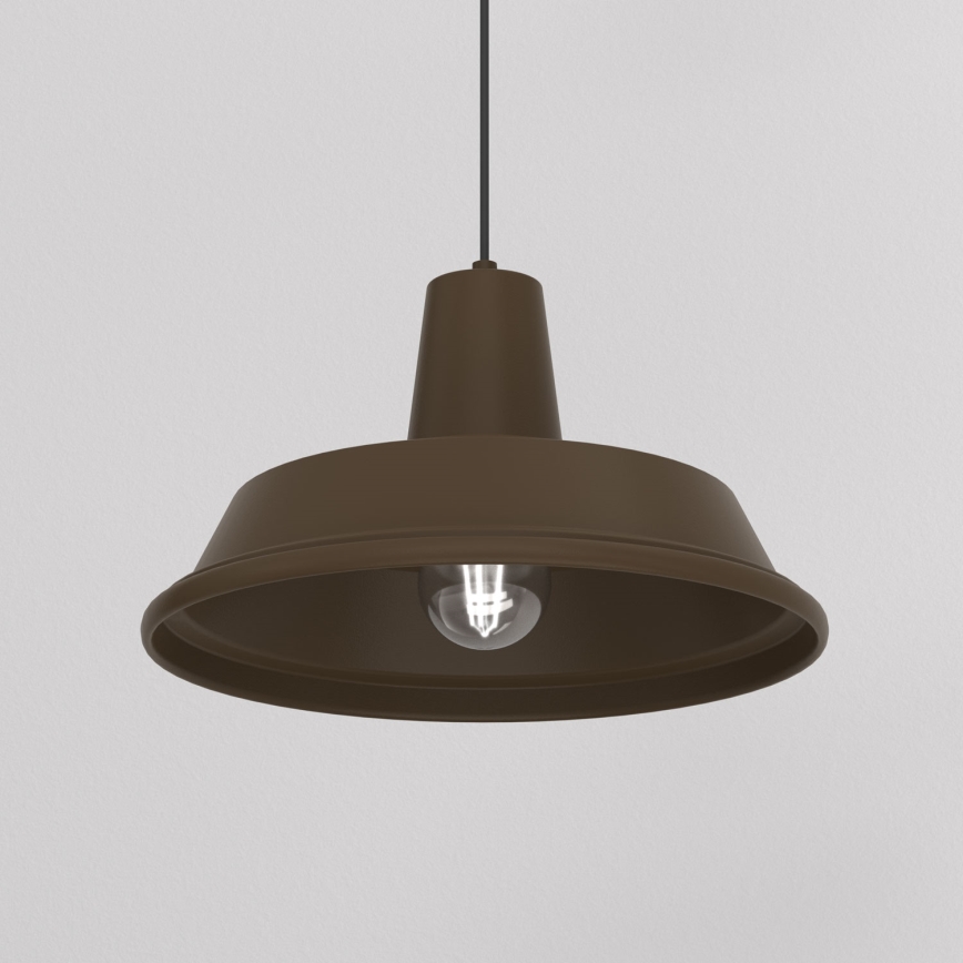 Hanglamp aan kabel CLASS 1xE27/15W/230V bruin