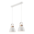 Hanglamp aan kabel DANIELLE 2xE27/60W/230V beukenhout