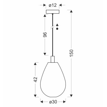 Hanglamp aan kabel DENSO 1xGU10/10W/230V Ø 30 cm koper/zwart