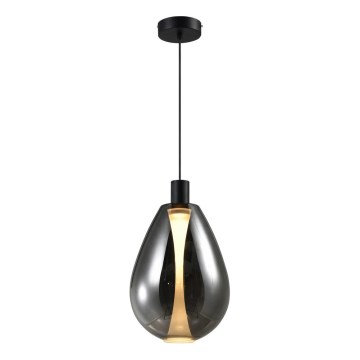 Hanglamp aan kabel DENSO 1xGU10/10W/230V Ø 30 cm zwart chroom