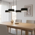 Hanglamp aan kabel DRUMZ 4xE14/10W/230V zwart