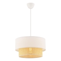Hanglamp aan kabel ECHO 1xE27/60W/230V crème/beige