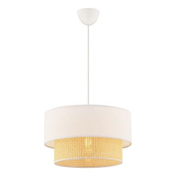 Hanglamp aan kabel ECHO 1xE27/60W/230V crème/beige