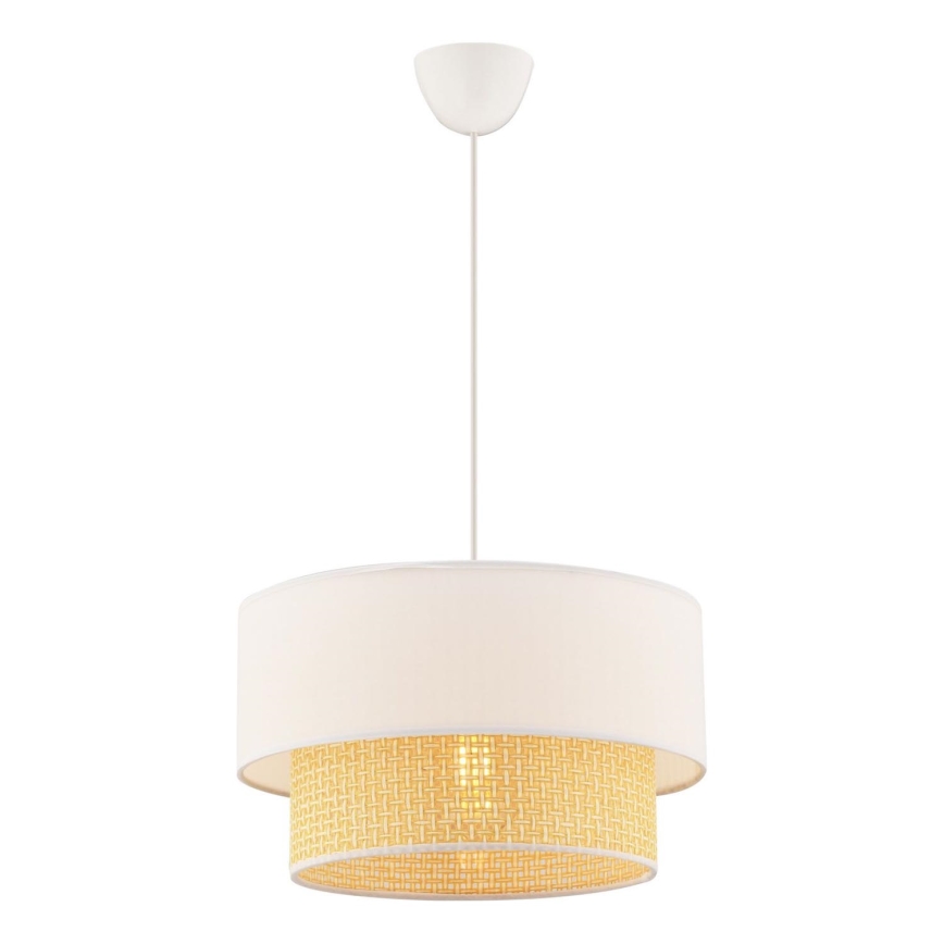 Hanglamp aan kabel ECHO 1xE27/60W/230V crème/beige