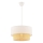Hanglamp aan kabel ECHO 1xE27/60W/230V crème/beige