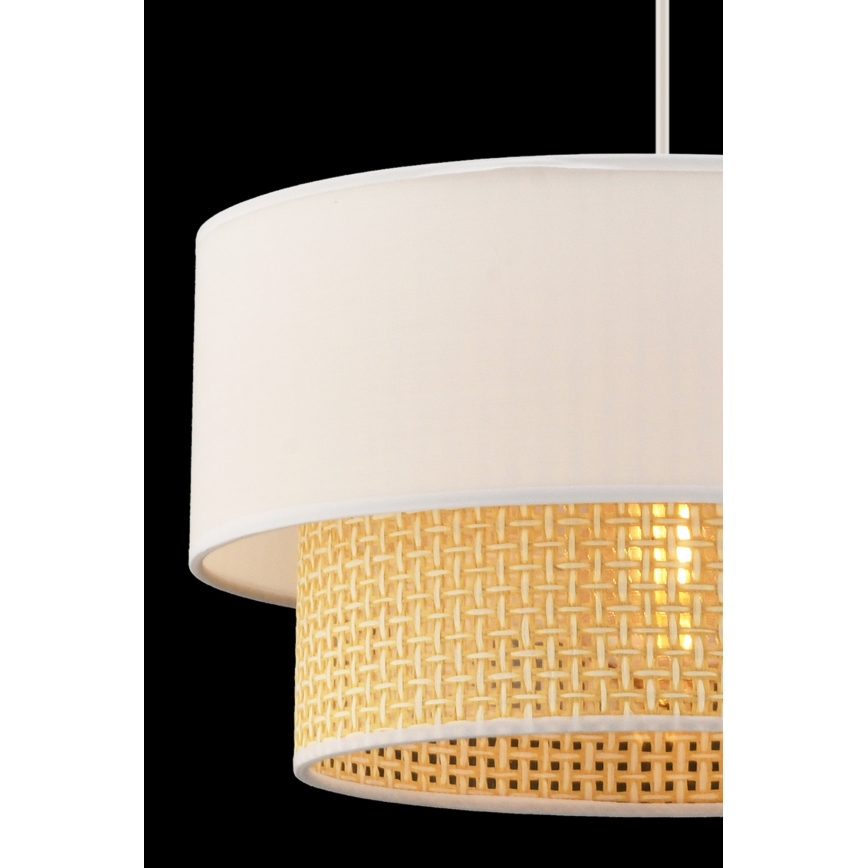 Hanglamp aan kabel ECHO 1xE27/60W/230V crème/beige